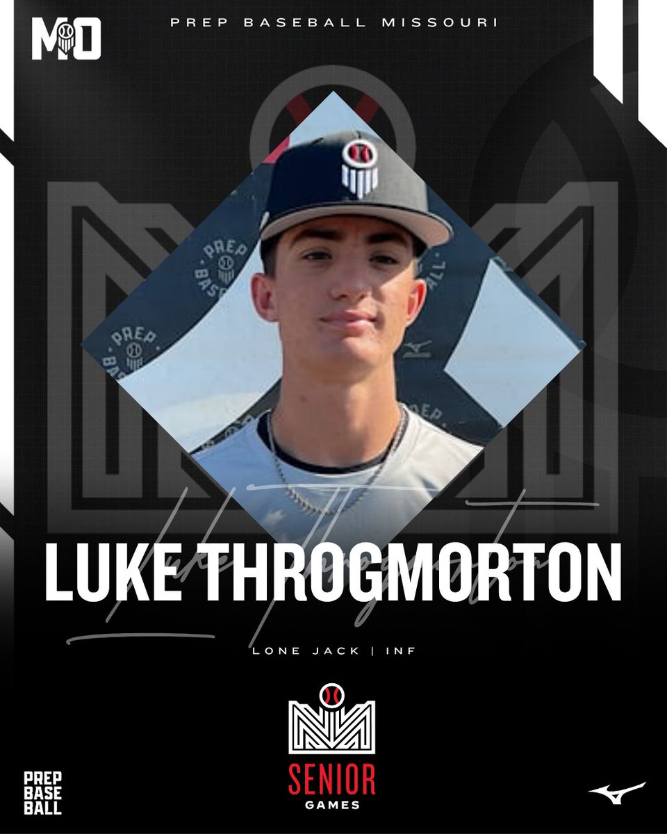 Prep Baseball Missouri (@prepbaseballmo) on Twitter photo 𝗜𝗡𝗩𝗜𝗧𝗘 𝗔𝗖𝗖𝗘𝗣𝗧𝗘𝗗 ✅
INF Luke Throgmorton (Lone Jack) is locked to represent Team Missouri at the 2025 Prep Baseball Central Super Senior Games in Kansas City! #CSSrG25
👤: loom.ly/agXU7TE // <a href="/lukethrog7/">Luke Throgmorton</a> 𝗜𝗡𝗩𝗜𝗧𝗘 𝗔𝗖𝗖𝗘𝗣𝗧𝗘𝗗 ✅
INF Luke Throgmorton (Lone Jack) is locked to represent Team Missouri at the 2025 Prep Baseball Central Super Senior Games in Kansas City! #CSSrG25
👤: loom.ly/agXU7TE // <a href="/lukethrog7/">Luke Throgmorton</a>