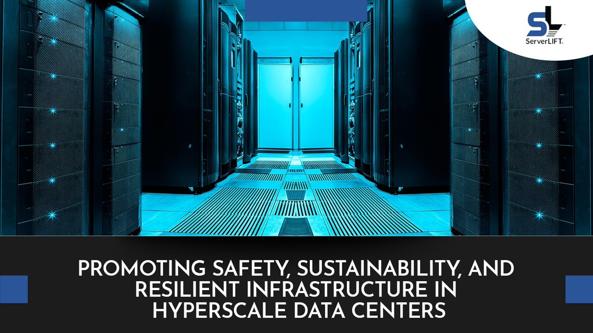 ServerLIFT's tweet image. Here’s how hyperscale data centers protect their people, data, and equipment. Smaller data centers can implement these same methods and practices. 

bit.ly/45aq8Pl 

#HyperscaleDataCenterSafety #DataCenterSafetyInfrastructure #DCSafety