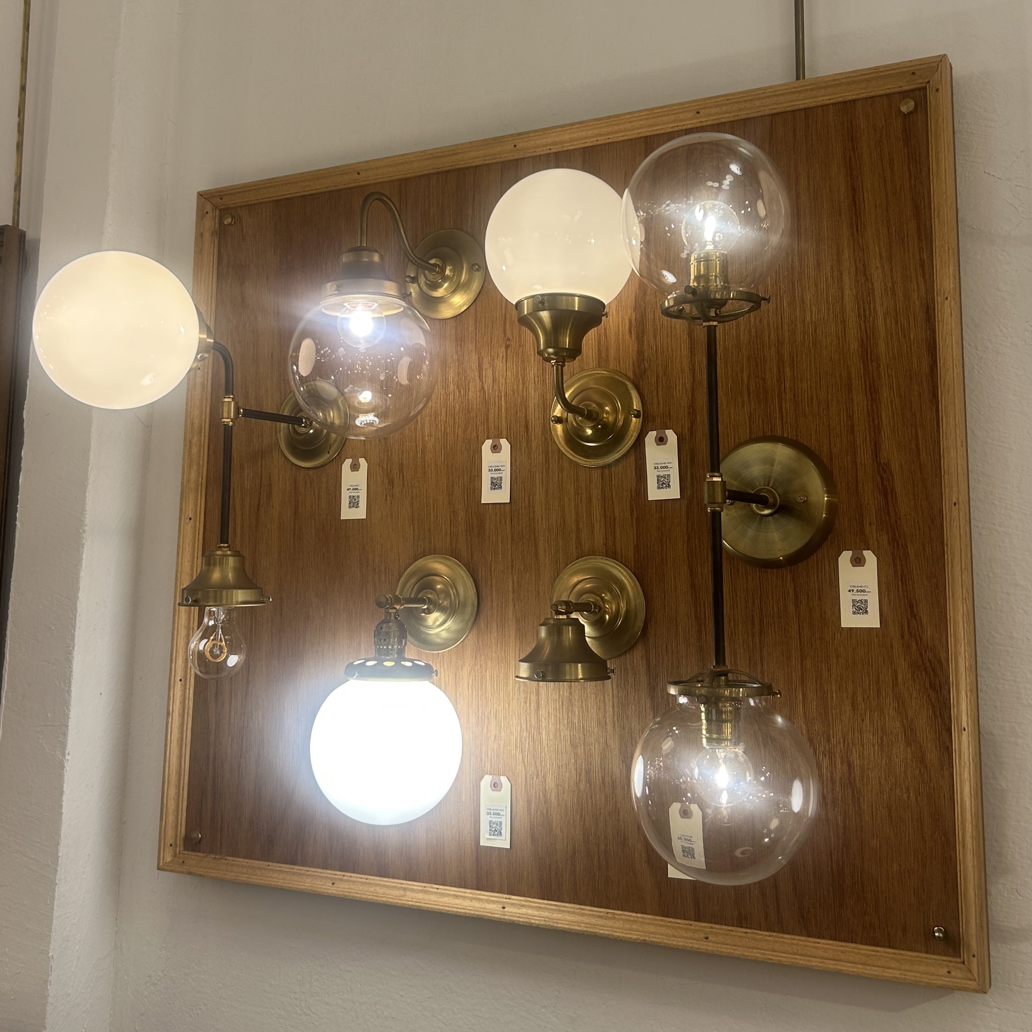 POINT NO.39のオリジナル真鍮ライト2灯 Point No.39 東京・目黒,真鍮照明,