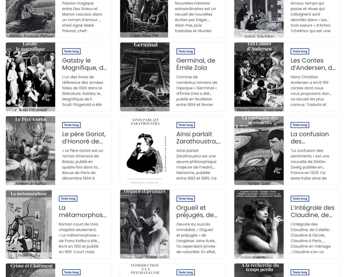 Les grands classiques de la #littérature sont accessibles gratuitement à la #lecture au lien suivant, connectez-vous et abonnez-vous au compte pour être tenus informés de toutes les prochaines sorties : lepeupledesmots.com/profil/les-gra…