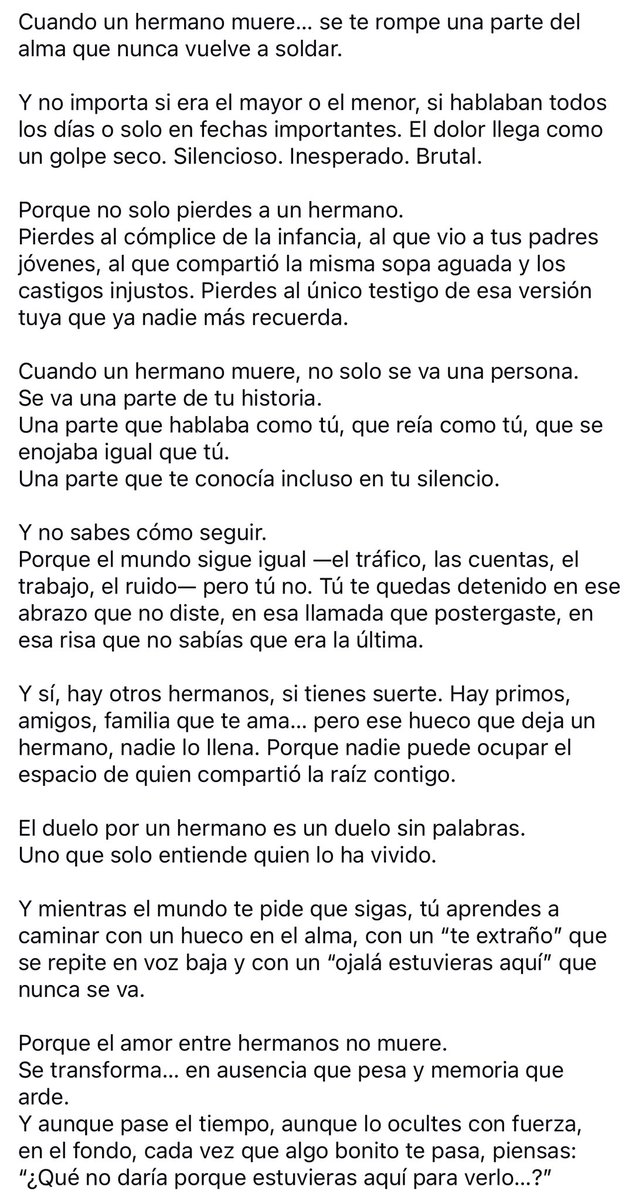 Stendhal69's tweet photo. "CUANDO UN
HERMANO MUERE"
Textos… https://t.co/0BQeCB07Cy