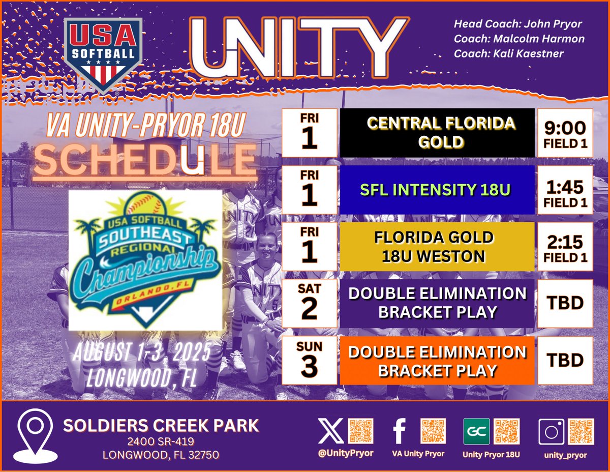 **Schedule Update**
One final ride for our 2025s