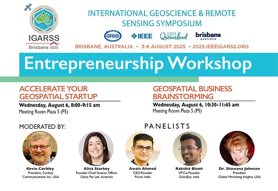 Join me August 6 at #IGARSS2025 for two #Geospatial #Entrepreneurship sessions: “Accelerate Your Geospatial Startup” panel at 8 am followed by “Geospatial Business Brainstorming” at 10:30 am, both in Room Plaza 5.
2025.ieeeigarss.org/tie_events.php