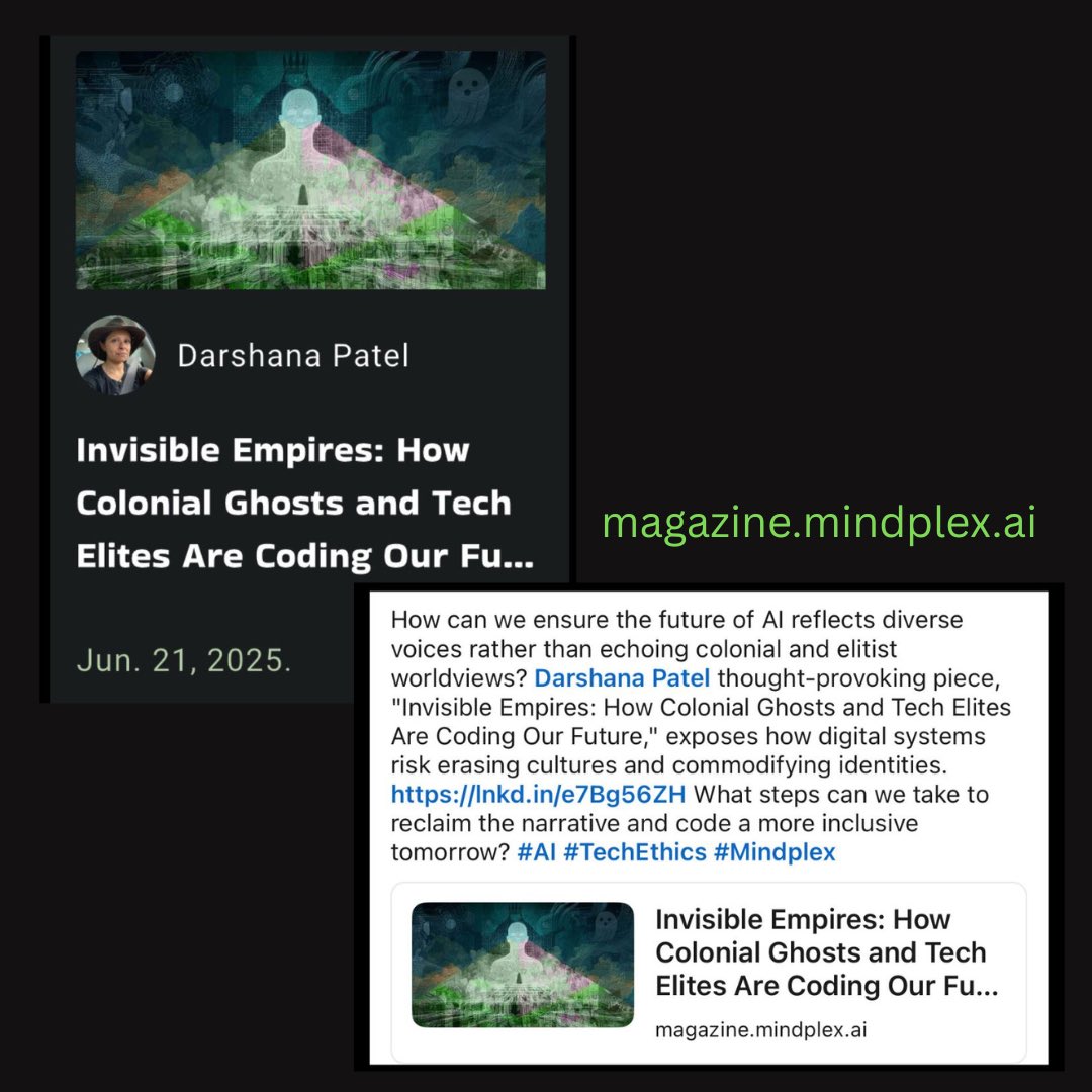 darshana_patel's tweet image. The UBI Mouse Trap: How Comfort Becomes Control in the Algorithmic Age

magazine.mindplex.ai/post/the-ubi-m…

#AI #artificalintelligence #UBI #WomenInTech