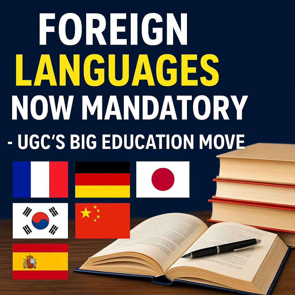 TheAwaazIndia's tweet image. theawaazindia.blogspot.com/2025/07/202507…
📢 "UGC changes the game! Starting 2025, all Indian university students will study 2 foreign languages. Major reform in education policy. Read now on The Awaaz India!"
#UGCUpdate #EducationNews #NEP2025 #TheAwaazIndia #BreakingNewsToday #ForeignLanguage
