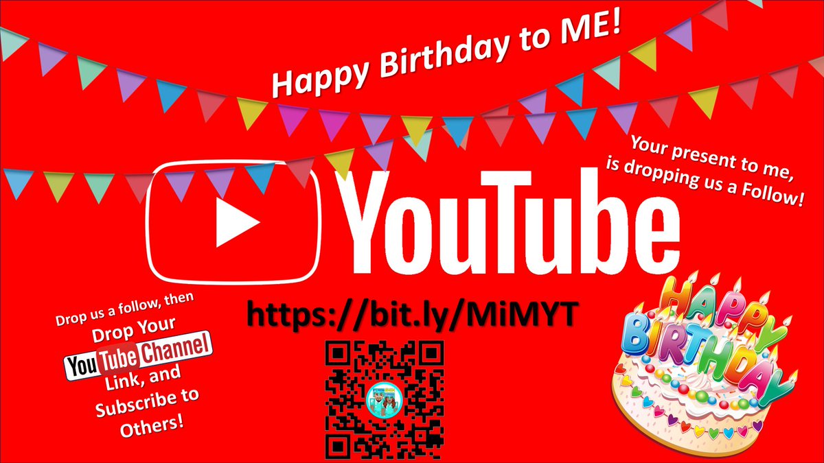 Its my Birthday,
and YOUR present to ME is following us over on YOUTUBE!!

#Minecraft #DivergenceSMP
bit.ly/MiMYT