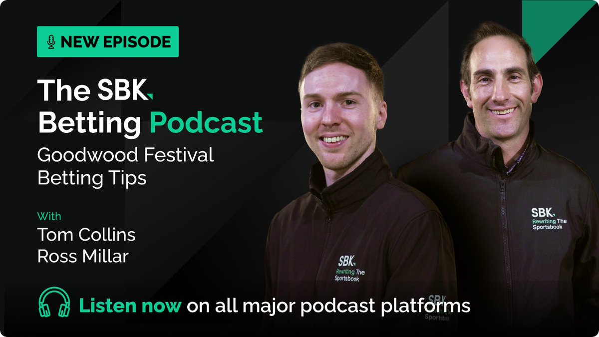 SBK (@sbk) on Twitter photo 🚨 SBK Betting Podcast 🚨
🏇 Lillie Langtry Stakes
🏆 Stewards' Cup
💰 NAPs & NBs
<a href="/Tomptin/">Tom Collins</a> | <a href="/rosscojmill/">Ross Millar</a>
📺 (tinyurl.com/mu3zuhp8)
🎧 (tinyurl.com/wkfb42d9) 🚨 SBK Betting Podcast 🚨
🏇 Lillie Langtry Stakes
🏆 Stewards' Cup
💰 NAPs & NBs
<a href="/Tomptin/">Tom Collins</a> | <a href="/rosscojmill/">Ross Millar</a>
📺 (tinyurl.com/mu3zuhp8)
🎧 (tinyurl.com/wkfb42d9)