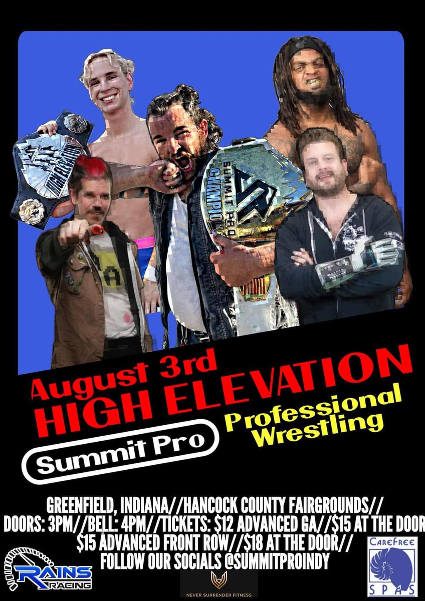 zanepasley's tweet image. See you Sunday @ChaseHollidayX 
@SummitProIndy High Elevation
This Sunday 8/3 4pm
Hancock County Fairgrounds
