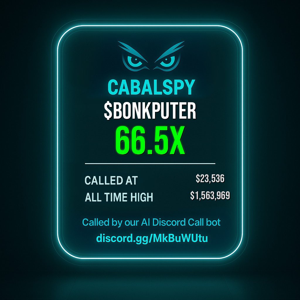 BasedKevG's tweet photo. Our server delivering good memes and massive X’s, don’t fade this Ai tool of @CabalSpySol 
Join discord —> get nft —> and start gaining good money from this calls.🔥

Link - https://t.co/FDpdlUlFYM

$BLACKHAT $IMAGINE $DOLLARCOIN $Racist $KOI $USELESS $ELLIE $MOMO $PUMP $ZORA https://t.co/0WPw9Mu4NR