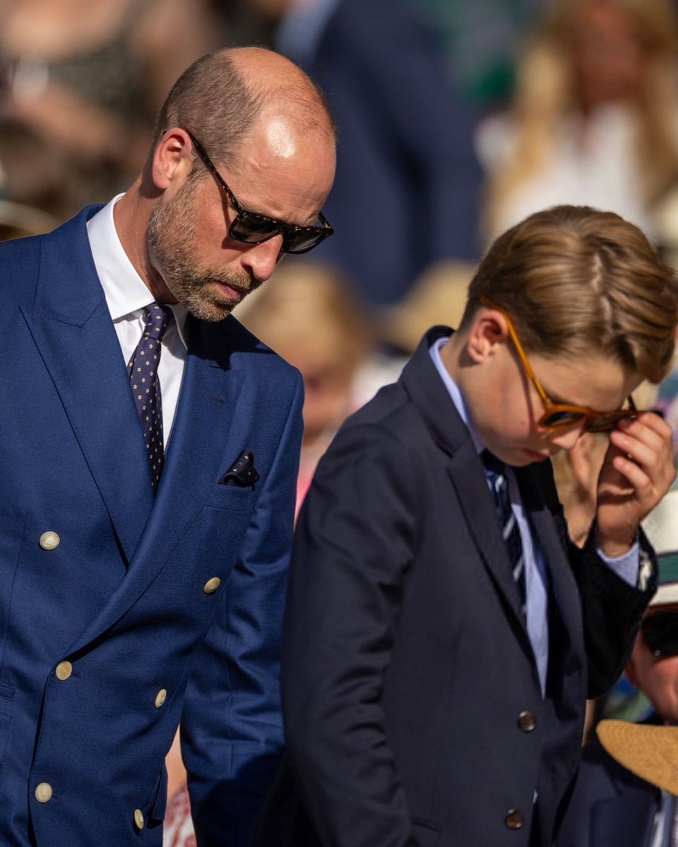 thewalesbrasil's tweet image. William e George em Wimbledon 2025.

📸 Getty Images