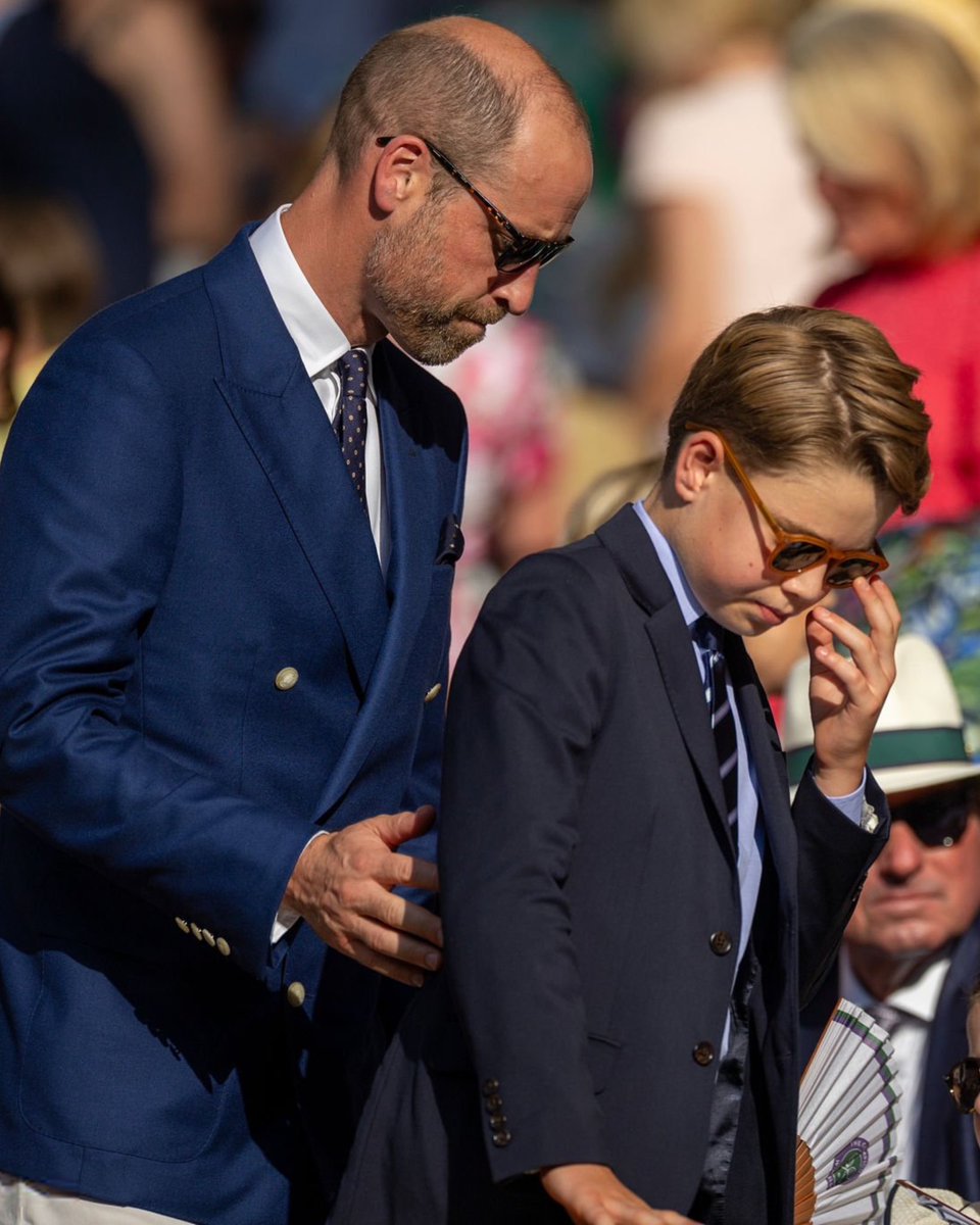 thewalesbrasil's tweet image. William e George em Wimbledon 2025.

📸 Getty Images