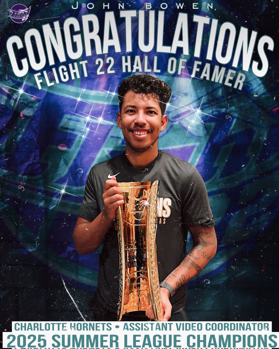 Flight 22 Basketball (@flight22bball) on Twitter photo Flight 22 would like to congratulate former Flight 22 standout and Hall of Famer <a href="/Johnobowen/">John Bowen</a> on his championship ring with the Charlotte Hornets as 2025 NBA Summer League Champions. We continue to be super proud of your accomplishments and NBA journey. #f22brotherhood Flight 22 would like to congratulate former Flight 22 standout and Hall of Famer <a href="/Johnobowen/">John Bowen</a> on his championship ring with the Charlotte Hornets as 2025 NBA Summer League Champions. We continue to be super proud of your accomplishments and NBA journey. #f22brotherhood