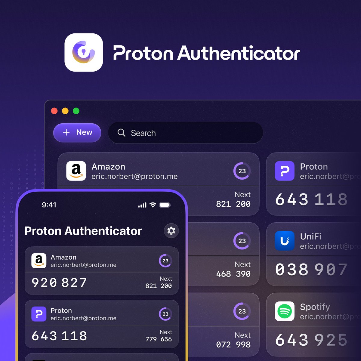 Proton_Pass's tweet image. Introducing Proton Authenticator – a free cross-device 2FA app. Protect yourself from hacks & breaches.
✔️ Offline support
✔️ Easy import
✔️ Auto backup
✔️ Sync between devices
✔️ Biometric & PIN unlock
Secure your Proton account or any other; no Proton login required.
1/2