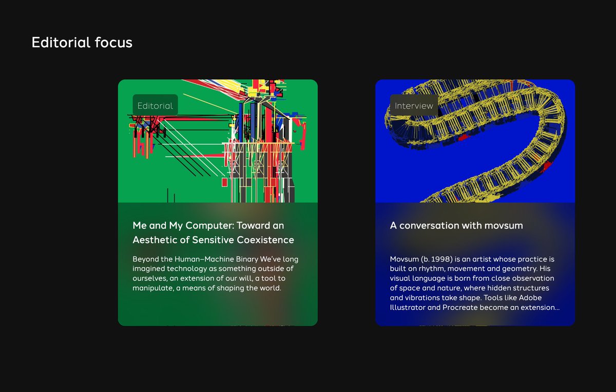 A collection born from rhythm, geometry and deep listening.

A visual language shaped by structure and movement, where intuition and calculation coexist in balance.

In this drop, <a href="/w_movsum/">Movsum</a>  doesn’t just show us his art, he reveals his process, his obsessions, and the invisible
