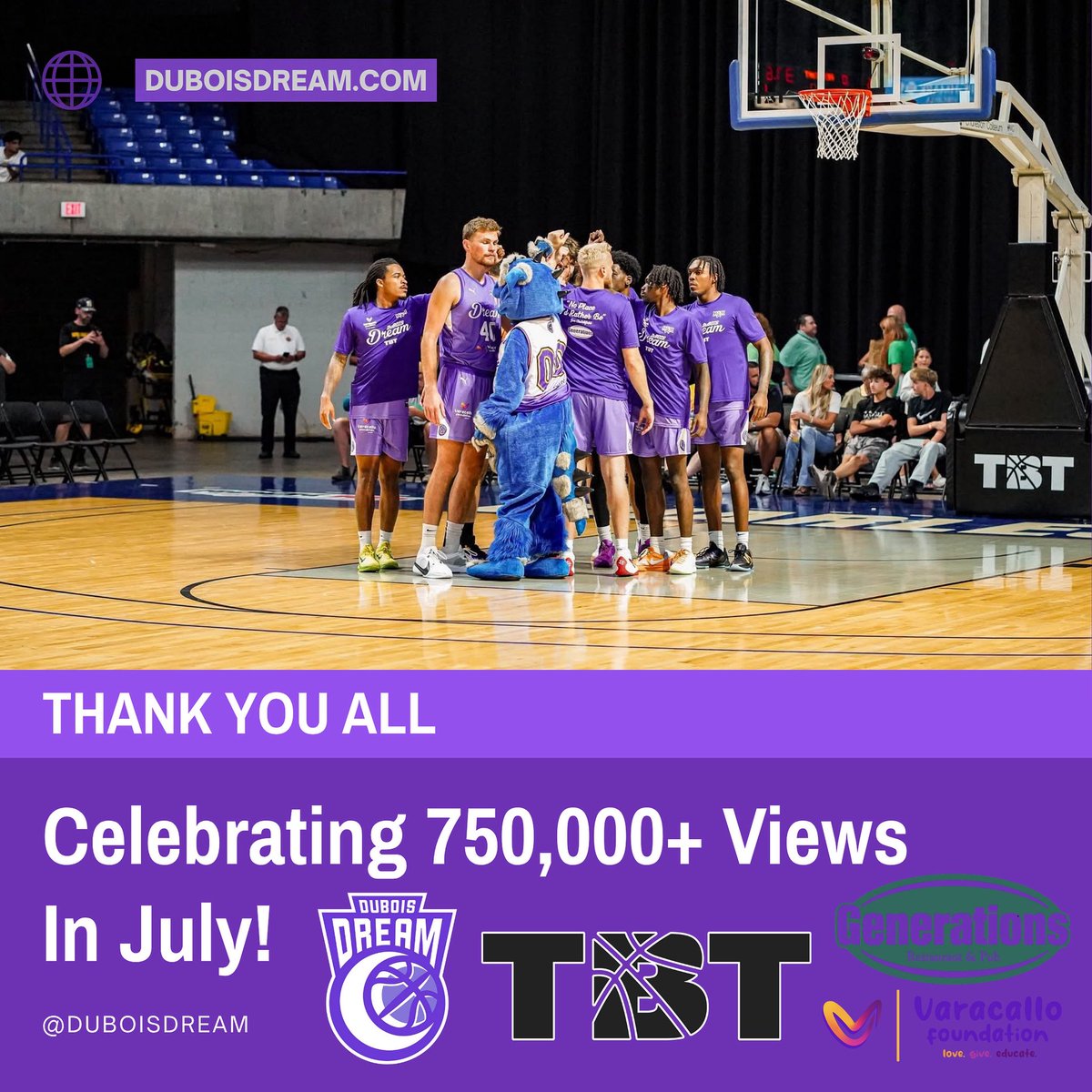Thank you all for viewing and sharing our social media posts across all platforms during our <a href="/thetournament/">TBT</a> run 📈 next year we’ll go for 1 million!