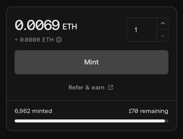 Fucking ridiculous...

170 <a href="/METHHEDZ/">METH-HEDZ (MINTING NOW)</a> until mintout.