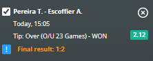 Stakes844's tweet photo. @paripesa @bet365 @unibet @SportPesa @mozzartbetng @1xBet_Eng @22bet_ghana @22bet_ke @MozzartBet @betway @Pinnacle Porto Challenger Men > #xgfixed Tip WONπΎβ
> #ATP #challenger #livebet #inplay
Pereira T. - Escoffier A. https://t.co/0aqekQYU0o