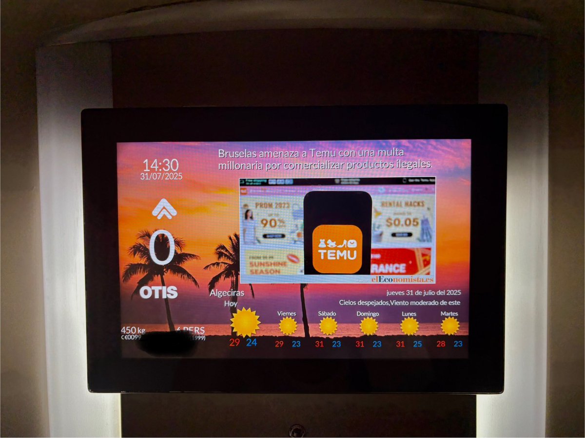 🏖️ Cerrado por vacaciones desde hace unos días hasta finales de agosto. Intentando desconectar de Bruselas y la información europea, aunque el ascensor me lo ponga difícil. No seáis como mi ascensor: descansad y dejad descansar. Nos leemos en algunas semanas.