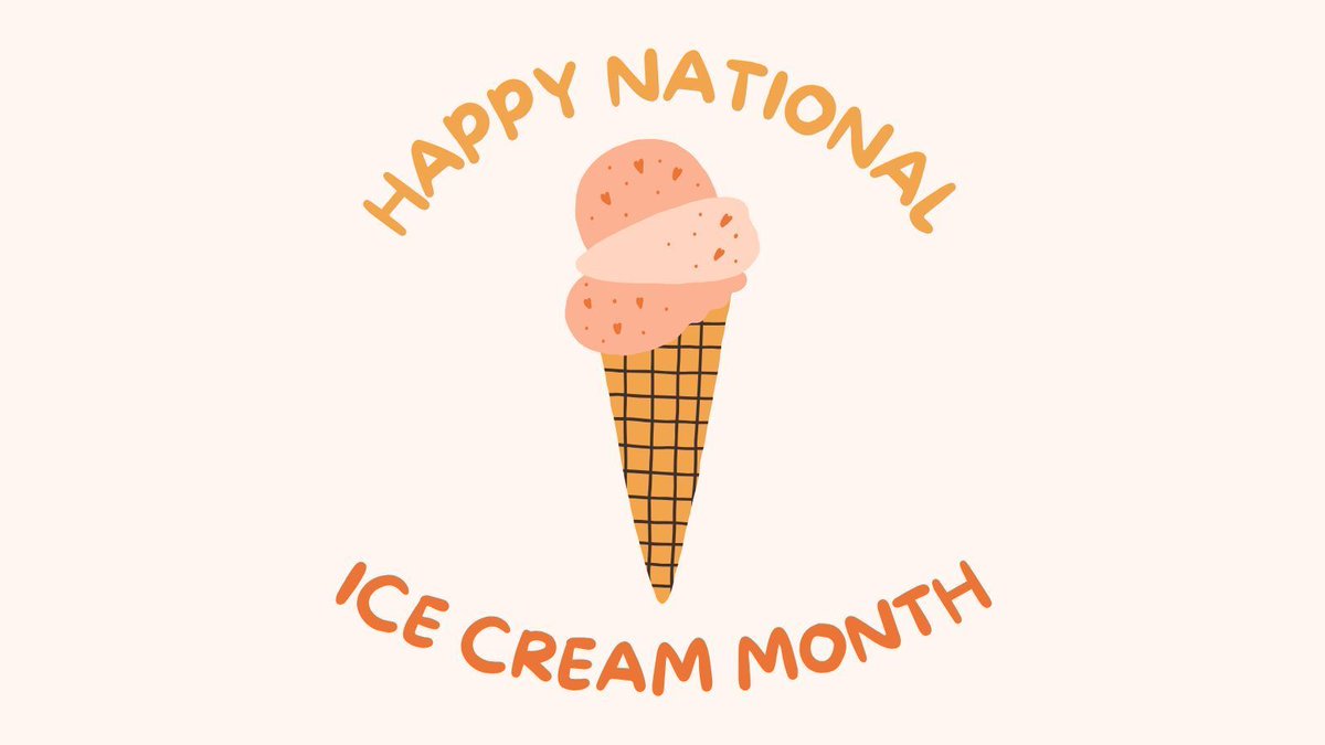 It's the last day of July, aka National Ice Cream Month (although we like to celebrate year-round)! We hope you're celebrating today!🍦