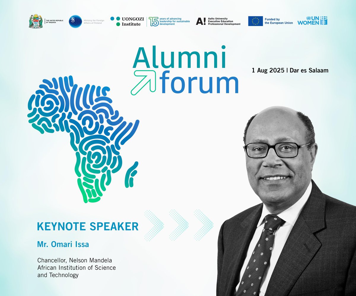 #UONGOZIAlumni2025 keynote speaker: Mr. Omari Issa, Chancellor, Nelson Mandela African Institution of Science and Technology.