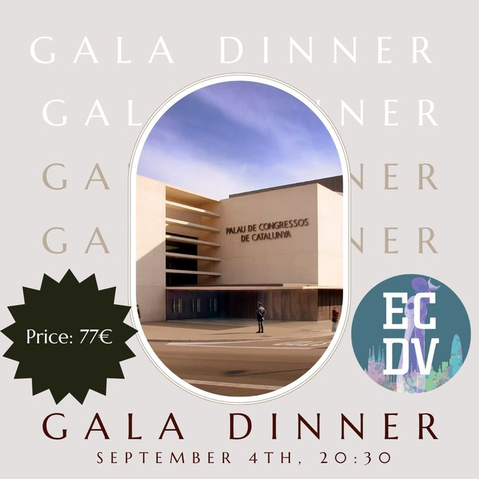 Don’t forget to book your spot at the #ECDV2025 Gala Dinner! A special evening to connect with colleagues, and celebrate our shared commitment to #EndDomesticViolence. Places are limited—reserve before August 14th! #GalaDinner #Barcelona