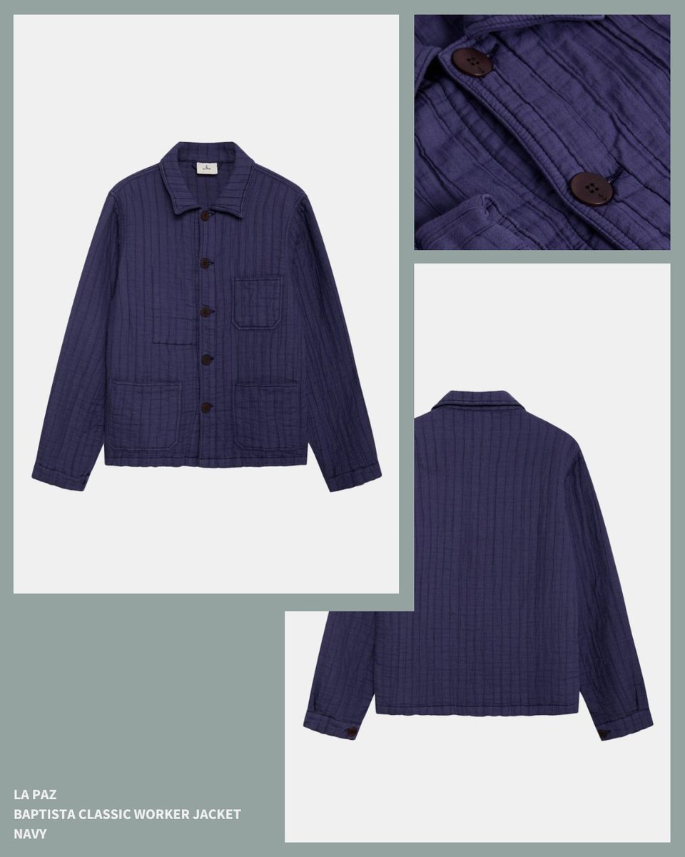 The La Paz Baptista Classic Worker Jacket leans into utility without shouting about it. Midweight ash canvas, relaxed cut, and built to wear well over time. Easy to throw on, hard to take off. #lapaz bit.ly/46vJIYI