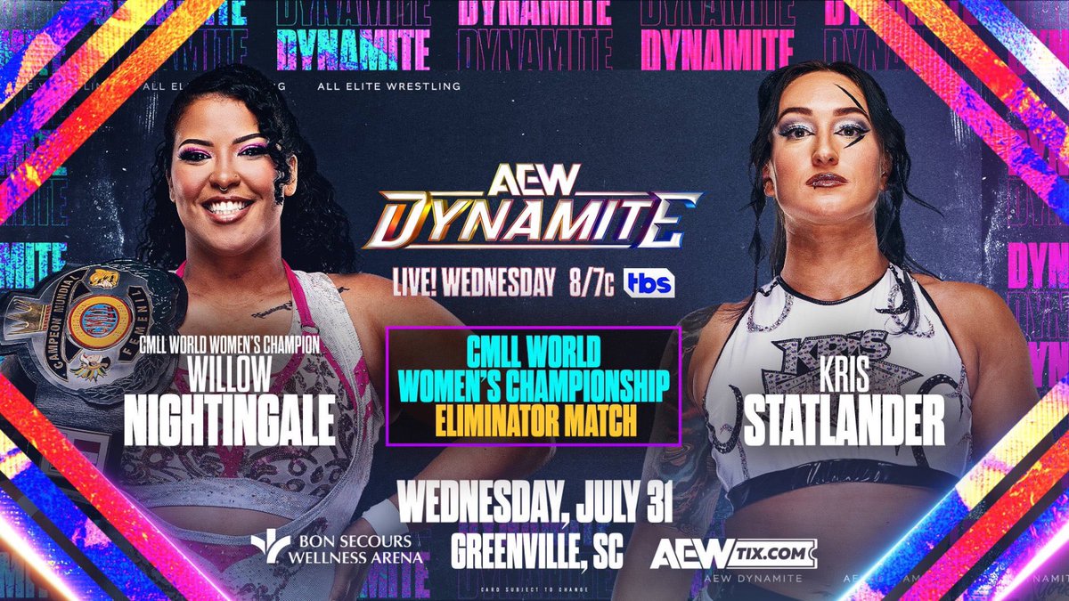 1 Year Ago Today On #AEWDynamite <a href="/willowwrestles/">Willow Nightingale</a> Faced Off With <a href="/callmekrisstat/">Kris Statlander</a>