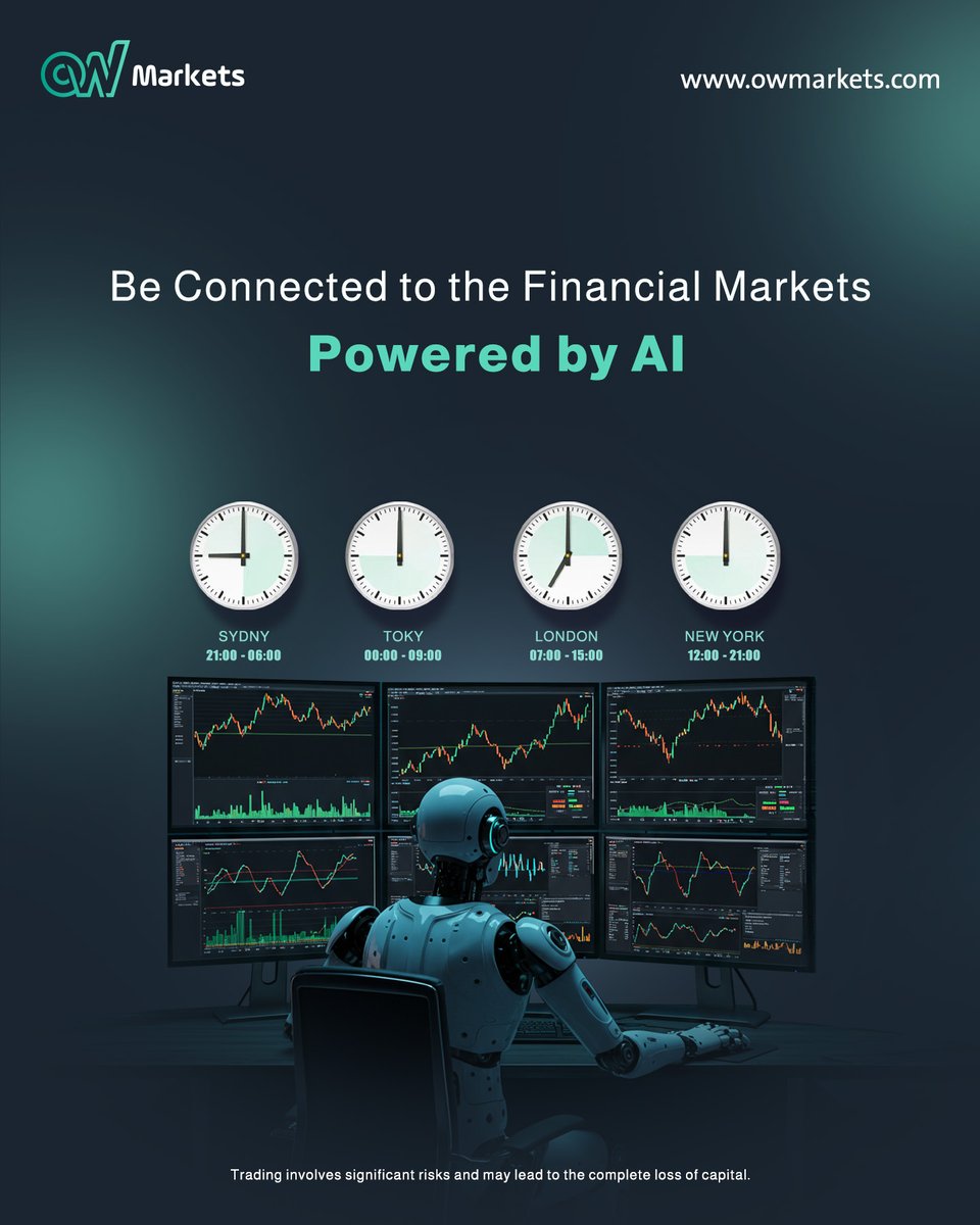 OWMarkets's tweet photo. With every Market move, the opportunities never stop.

At OW Markets, AI tools monitor global markets, covering over 70 financial instruments.

Start trading now.

https://t.co/1FqJ4nKVYM

#Trading #Forex #OWMarkets #AI_Trading https://t.co/OwmgYfK0y9