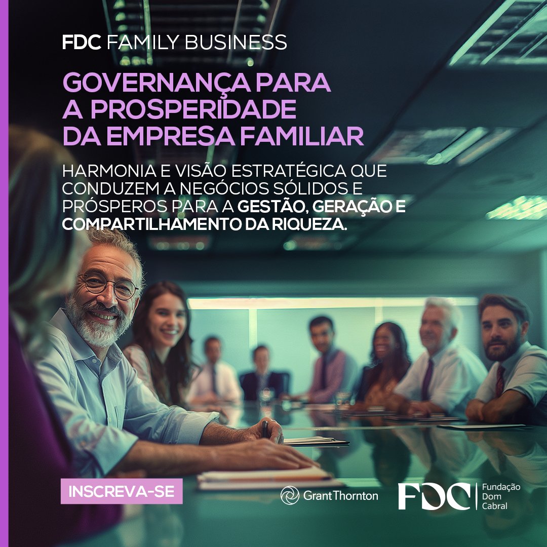 Fundação Dom Cabral (@domcabral) on Twitter photo O programa aprofunda o entendimento e estimula reflexões sobre práticas de governança, explorando como famílias bem-sucedidas se organizaram para enfrentar os desafios da governança
Inscreva-se agora: empresas.fdc.org.br/programa/gover… O programa aprofunda o entendimento e estimula reflexões sobre práticas de governança, explorando como famílias bem-sucedidas se organizaram para enfrentar os desafios da governança
Inscreva-se agora: empresas.fdc.org.br/programa/gover…