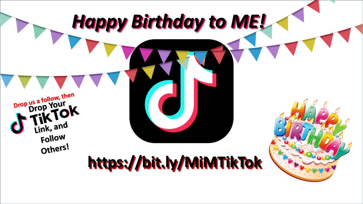 Its my Birthday Today,
and your present to me,
would be to drop us a follow over on TikTok!

#Minecraft #DivergenceSMP
bit.ly/MiMTikTok