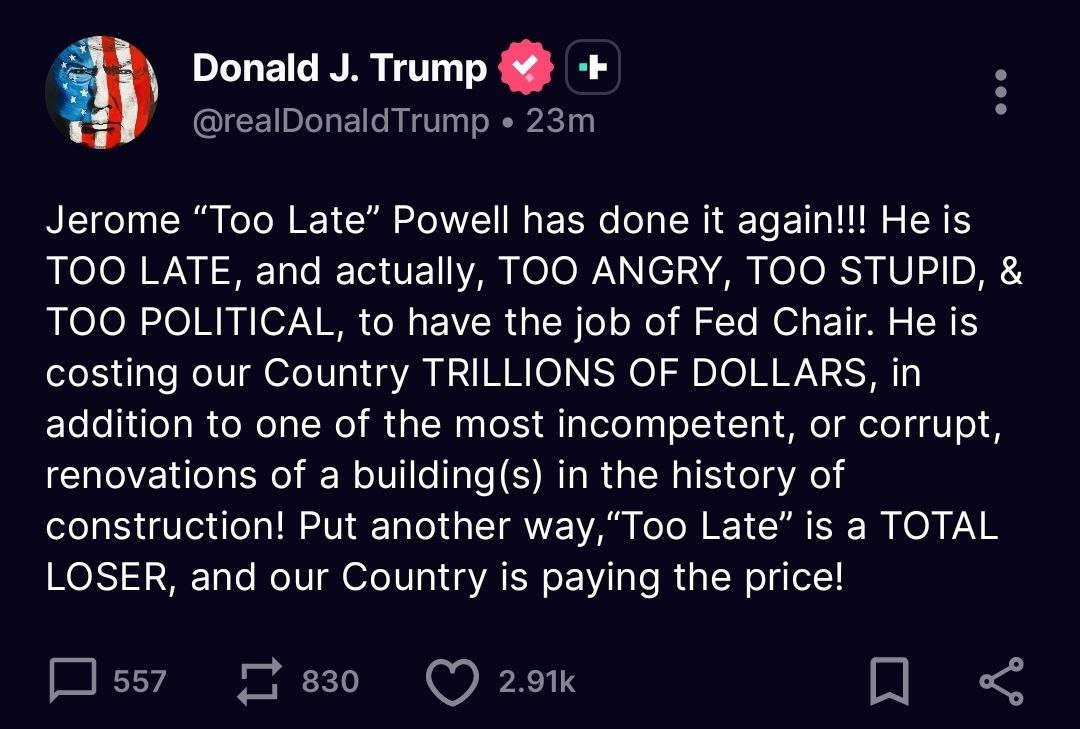 Jerome H. Powell, Chair of the U.S. Federal Reserve, was appointed by Donald Trump himself, and now he is just so angry on him
what really went wrong between them