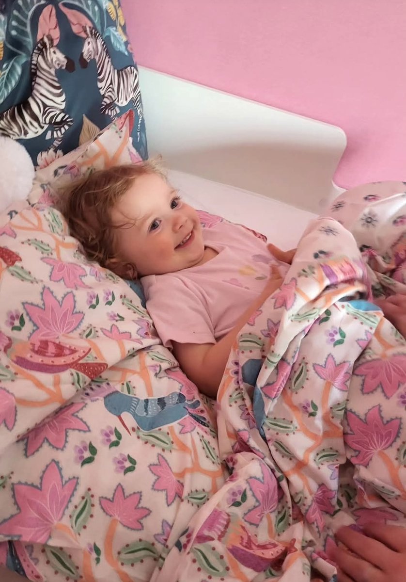 This time last year, we had just finished her big girl room in the new house. She got 7 precious weeks in it, and was proud as punch of her bunk bed. I was worried she would miss her cot, but she always surprised me. Slept like the angel she is. X