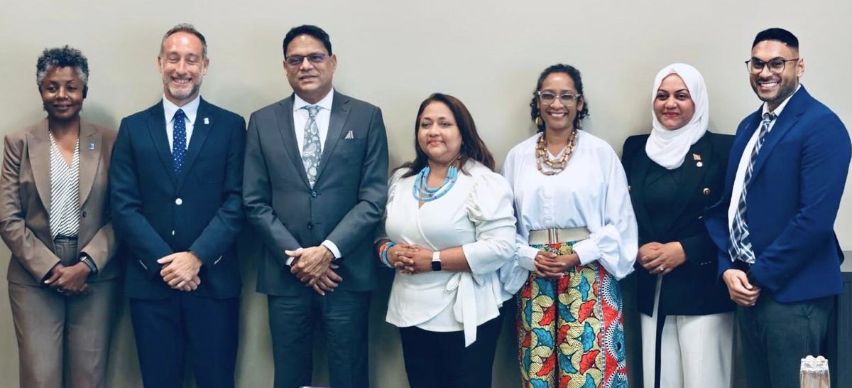 Just had a fantastic strategic meeting with Hon. Minister of Justice Maharaj and his team. We discussed UNDP’s support to modernize the justice sector and reduce case backlogs. The Ministry recognized the impact of the EU-funded PECE Justice Initiative. We also explored ways to