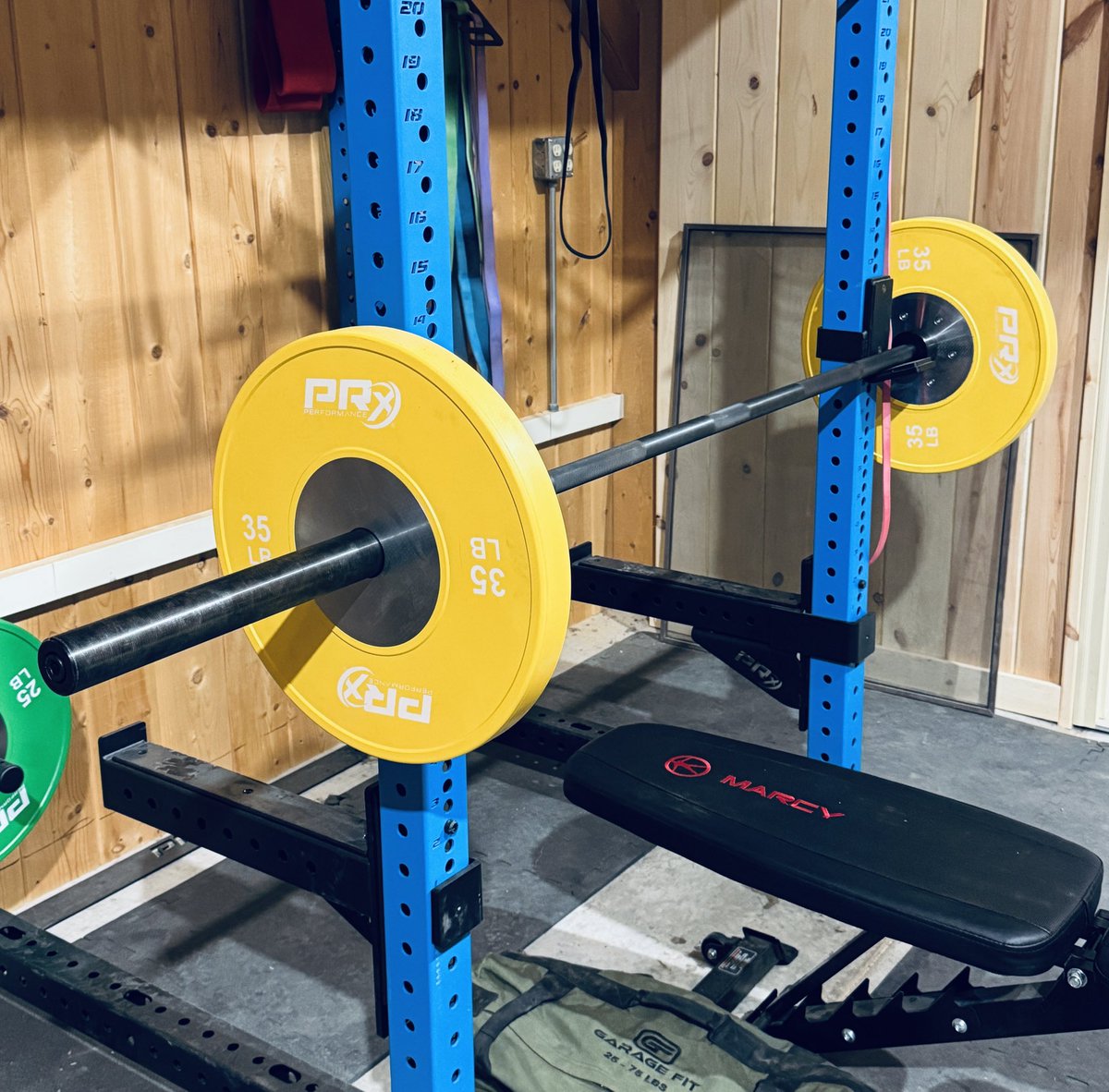 I know it’s not much weight, but this is huge for me, because I’ve been fixing and rehabbing a torn rotator cuff for over a year now. I’m just happy to be pushing weight again.