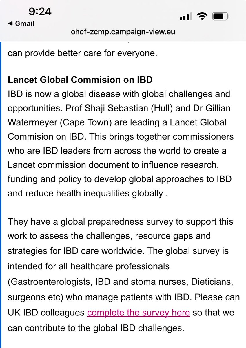 🙏 UK colleagues!
👩‍💻🧑‍💻please Complete the survey!
<a href="/CrohnsColitisUK/">Crohn's & Colitis UK</a> <a href="/IBDUKTEAM/">IBD UK</a> <a href="/Y_ECCO_IBD/">Y-ECCO</a> <a href="/IBDNathan/">Nathan Constantine-Cooke</a> 
🙏 for sharing <a href="/ShahidaDin1/">DrShahidaDin</a> <a href="/BritSocGastro/">BSG</a> <a href="/ibduk/">Crohns Colitis</a>