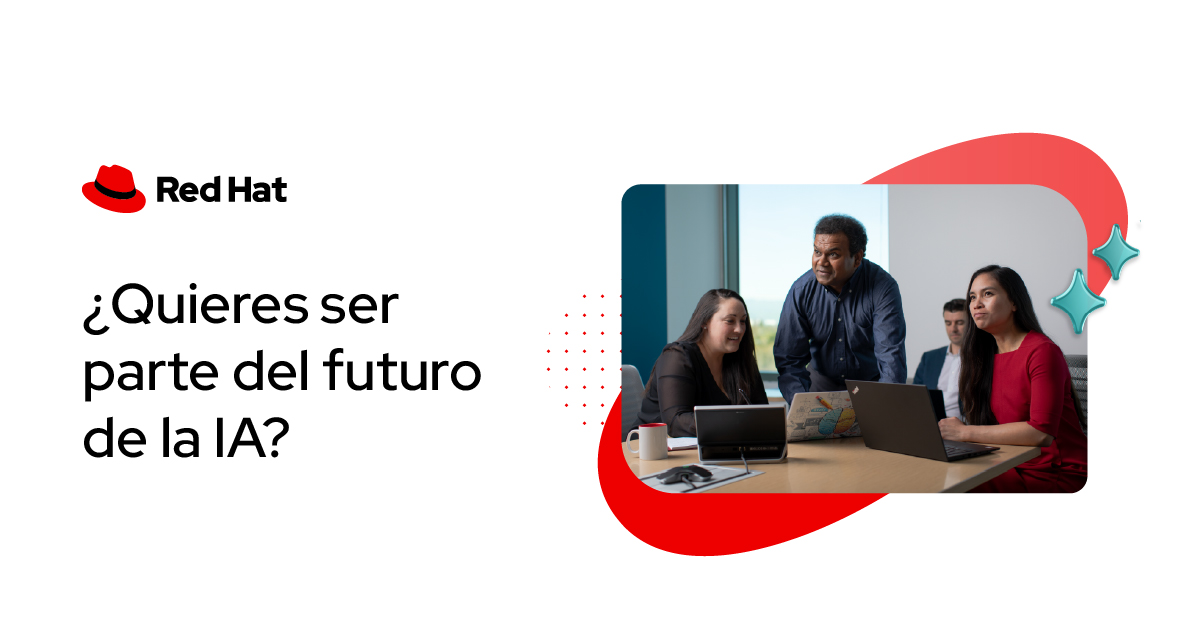 Colabora para innovar. 🤝 Aquí, las mejores ideas nacen de equipos diversos y colaborativos.

Con nosotros, formarás parte de un equipo que valora el aporte de cada persona para crear soluciones de IA escalables y abiertas.

🔗 Descubre cómo unirte: red.ht/41fsTO6