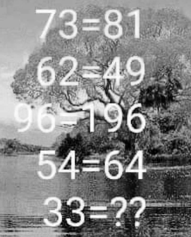 נראתכם 🙌🏻 פתרו את החידה וציינו חוקיות (חובה).©️
.
.
.
.
source facebook