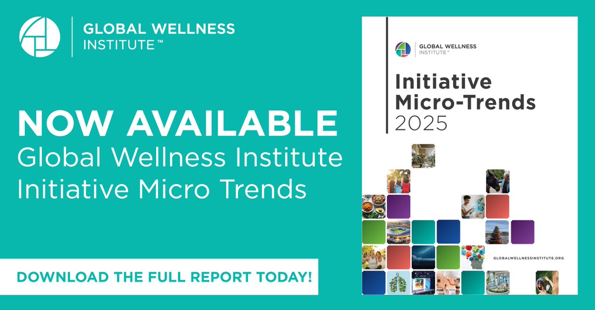 Just launched from the Global Wellness Institute!

📘 128 pages of global insights from GWI's expert Initiatives.
💡 Free to download now.
hubs.li/Q03zMlV00

#WellnessTrends #GlobalWellness #HealthInnovation #Longevity #MicroTrends #Wellbeing #GWI