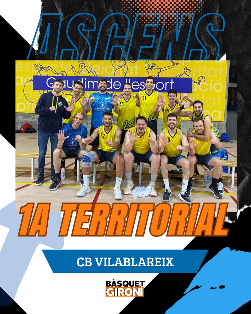 🏁 El <a href="/cbvilablareix/">C.B. Vilablareix</a>, entrenat per <a href="/carles_turon/">Carles Turon</a>, ha acabat 2n del seu grup de 2a Territorial masculina amb un balanç de 19-7 i puja a Primera Territorial! Felicitats! ✅👏🔥