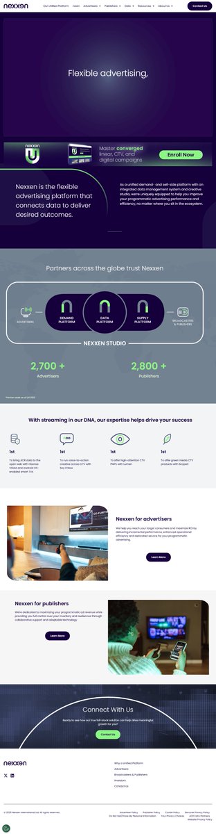 DevNurmohammad's tweet image. 🚀 Project Highlight: Nexxen – A Corporate Tech Platform Website
full post here: cutt.ly/WrSUmuEF
#WebDesign #WebDevelopment #CorporateWebsite #UX #Portfolio #SEO