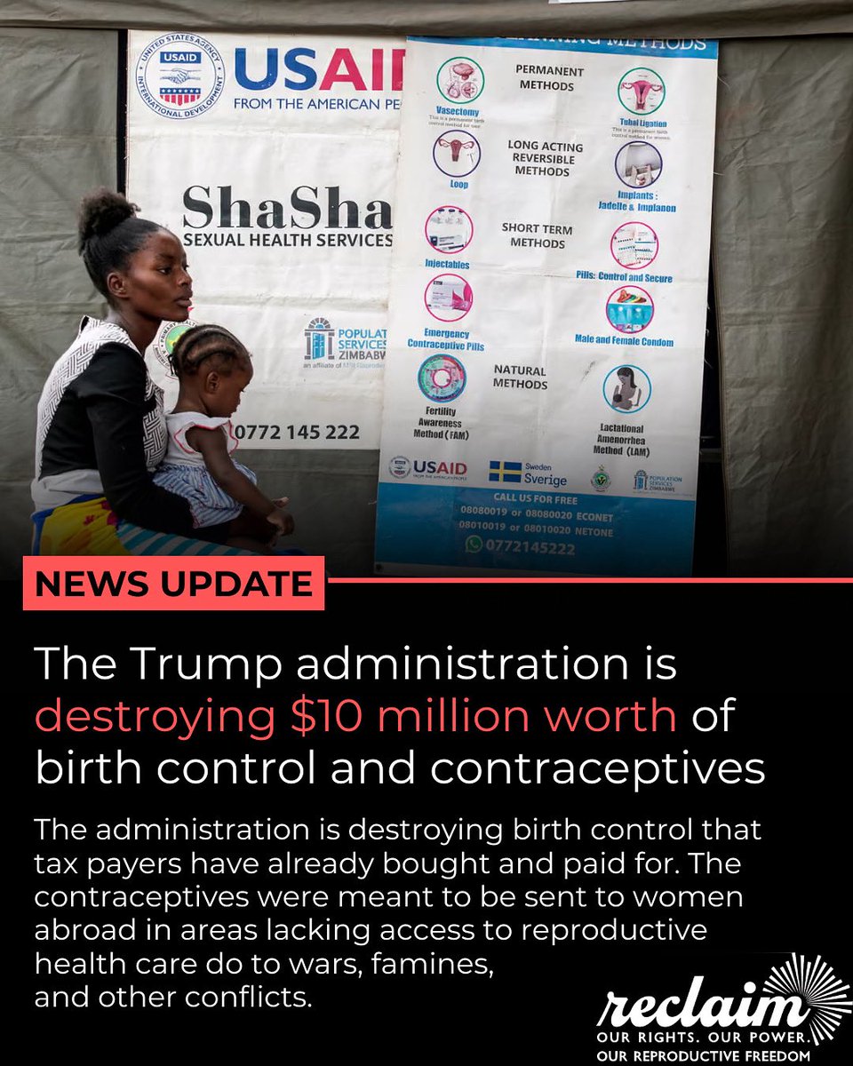 How is it fiscally responsible to destroy contraception we already paid for? 🤔