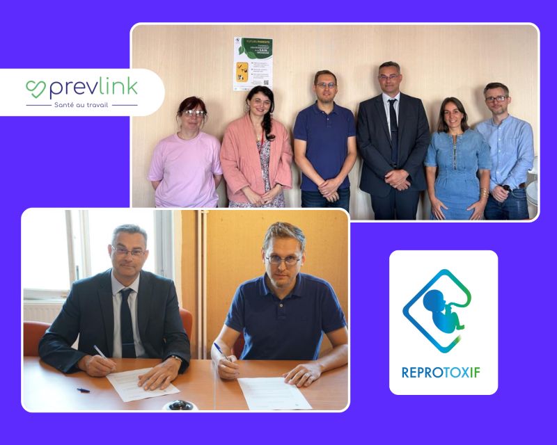 🌱 Grande nouvelle !

Prevlink signe son 1er partenariat en santé environnementale avec REPROTOXIF, centre expert soutenu par l’ARS IDF.

🤝 Objectif : protéger les futures mamans des risques environnementaux pendant la grossesse.

#SantéEnvironnementale #Prévention