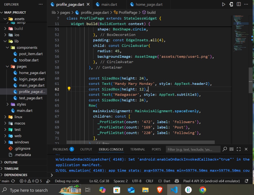 Today Flutter was amazing working on the UI profile.... It might be slow but sure my bro