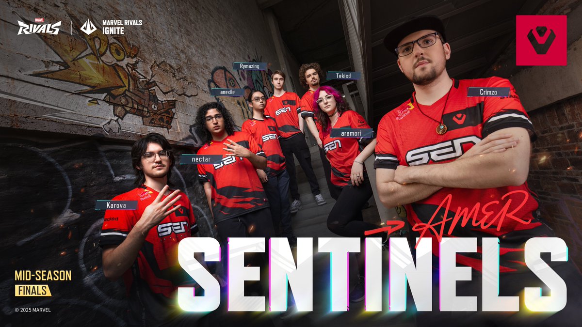 Marvel Rivals Esports (@rivalsesports) on Twitter photo 🌟 Rivals! Team Sentinels <a href="/SENRivals/">Sentinels Rivals</a> is ready to compete!
Get ready for the Mid-Season Finals from August 6 to August 10—you won’t want to miss a second of the action! 🌟 Rivals! Team Sentinels <a href="/SENRivals/">Sentinels Rivals</a> is ready to compete!
Get ready for the Mid-Season Finals from August 6 to August 10—you won’t want to miss a second of the action!