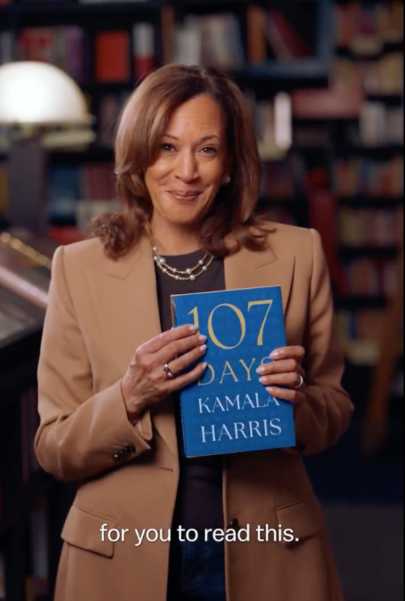 “107 Days: How I Torched 1.5 Billion of Donor Cash in Record Time and Still Lost” by Ghost Writer for Kamala Harris should be a real page turner
