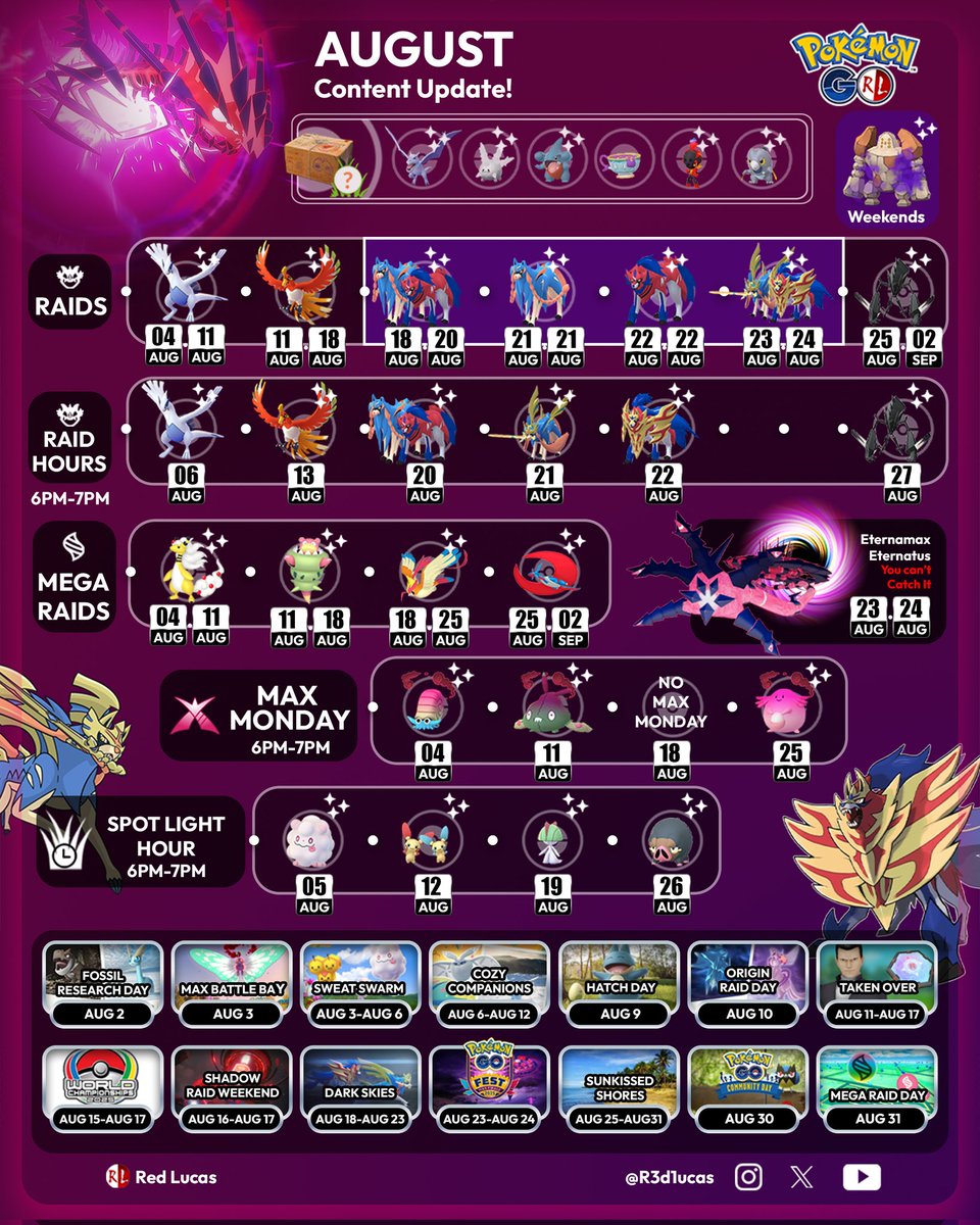 R3d1ucas's tweet photo. August Content Update 
#Pokemon 
#PokemonGO 
#pokemongoin https://t.co/R8E3DTRBWj