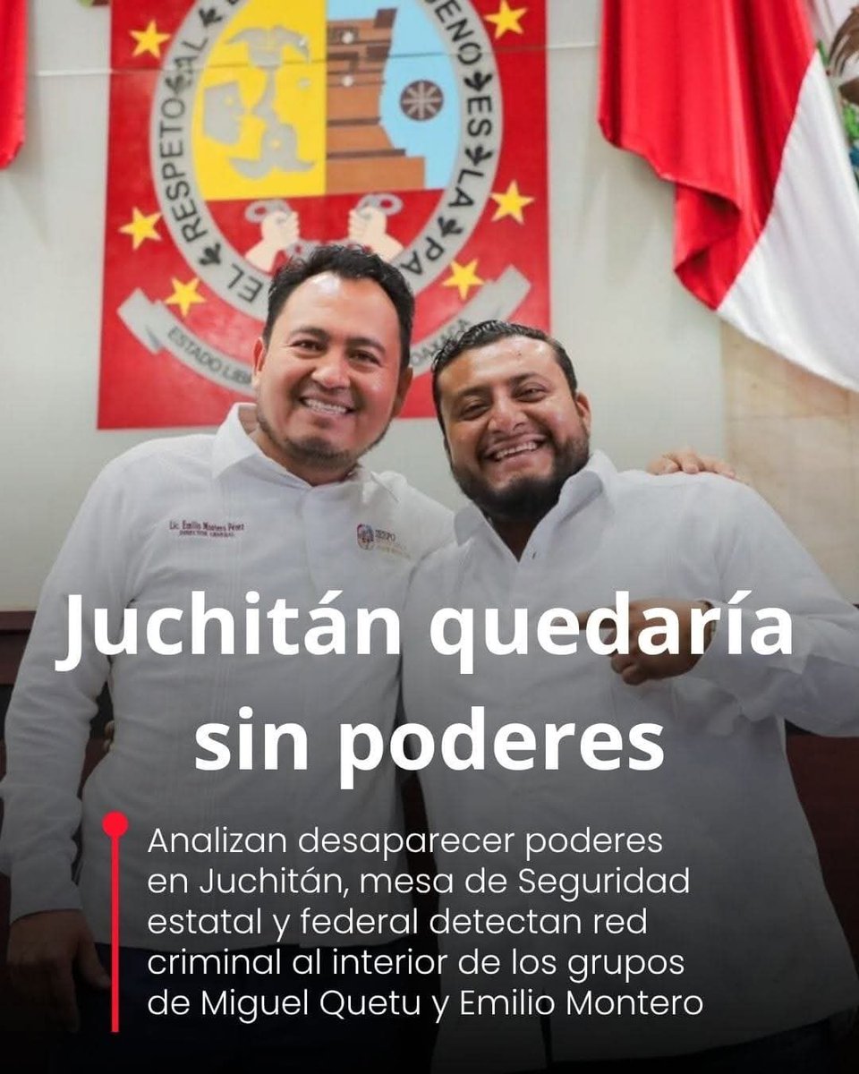 <a href="/Lagarrapata_S22/">La Garrapata S-22</a> <a href="/VitoArturo/">Il Padrino</a> <a href="/dr_alexsaavedra/">Alejandro Saavedra</a> <a href="/leyvaguilar/">Fco. Alejandro Leyva A.</a> <a href="/rojasayuzo/">Ernesto Rojas Ayuzo</a> <a href="/miguel_danteF/">DANTE 🇲🇽 🇲🇽 #Aspiracionista</a> <a href="/albaOax/">Marisela</a> <a href="/nathanoax/">Juan Perez Audelo</a> <a href="/BenjaminRoblesM/">Benjamín Robles</a> <a href="/el_inge_bombita/">Ingeniero Bombita</a> <a href="/juanitabanana71/">juana barrera lopez</a> <a href="/Bravo_mm/">Manuel Bravo</a> <a href="/Caballer0DLN/">El Caballero de la Noche.</a> <a href="/classificationR/">Clasificación R</a> <a href="/chumbert1/">Humberto Contreras 🇲🇽</a> <a href="/solarisconst/">Ruben Castilla</a> <a href="/Ciceron9/">Cicerón 𝕏</a> <a href="/CarlosTorresF_/">Carlos Torres</a> <a href="/Replica_Tweets/">Replica</a> <a href="/feriafege/">eleazar feria</a> Habrá llevado este tema a la secretaria de Gobernación?