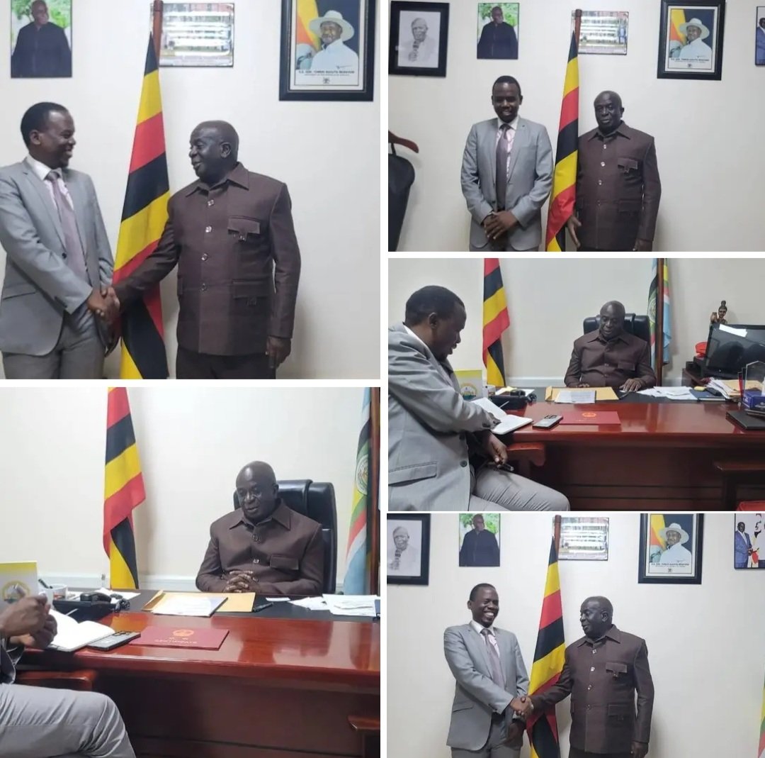 Had a candid meeting with #LubandiAnthonyJoseph, Managing Director of #NationalInsuranceCorporation, who paid a courtesy call on me at President's Office, Kampala.

We discussed the newly launched Uganda Migrant Workers Insurance Scheme (UMWIS). This scheme, launched in May 2025,