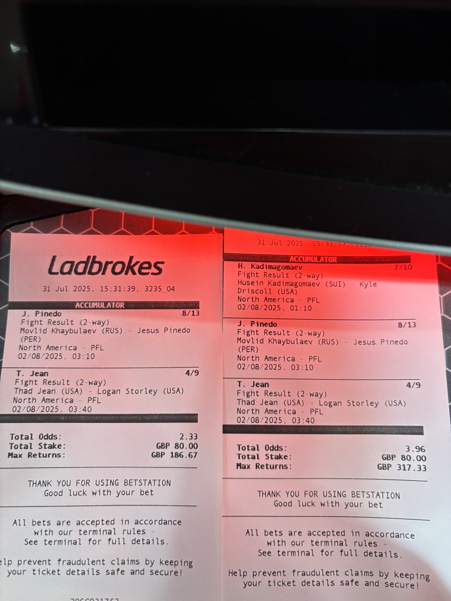 #PFLWorldTournament not advising anyone to tail. This is more for fun while I watch the fights.