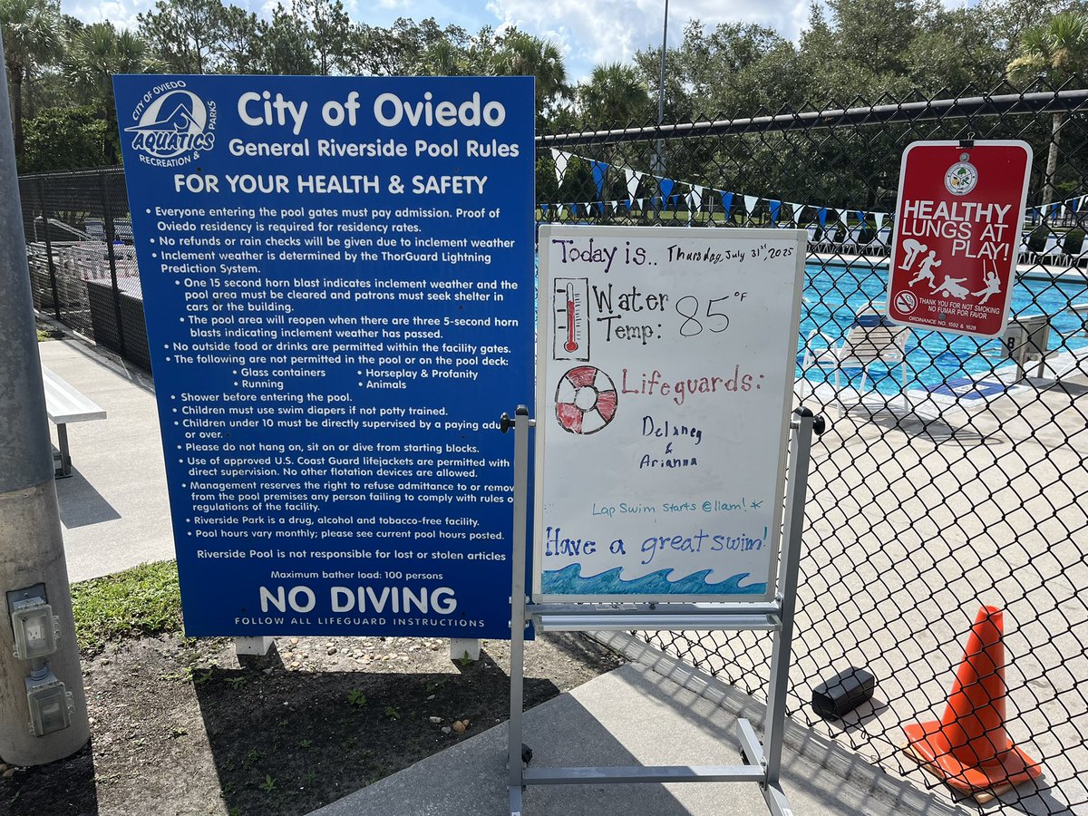 Great day for a swim too! 💦